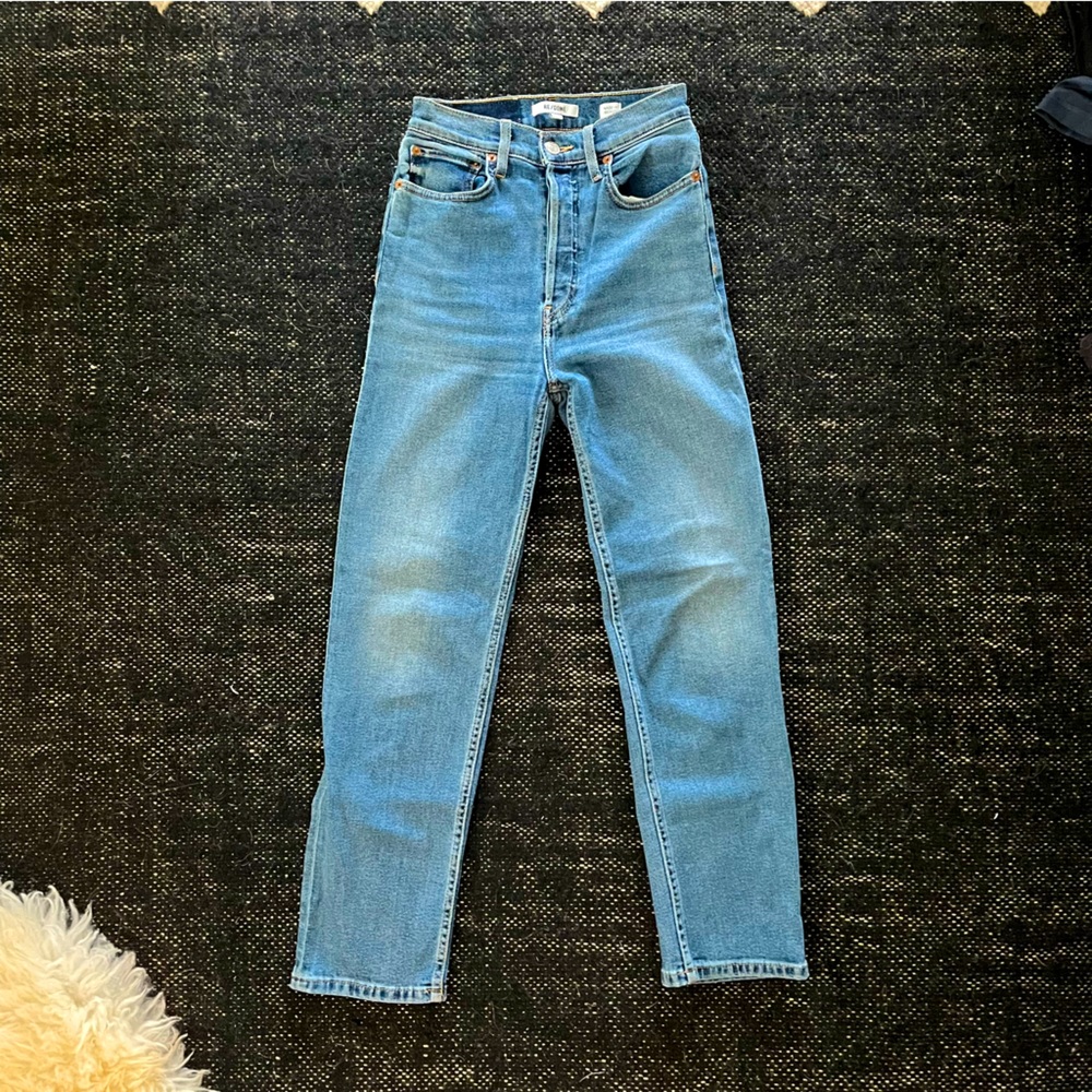 Re/Done comfort stretch ultra high rise stovepipe